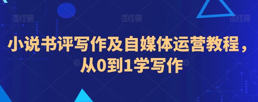 小说书评写作及自媒体运营教程，从0到1学写作-乐码云集