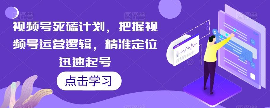 视频号死磕计划，把握视频号运营逻辑，精准定位迅速起号-乐码云集