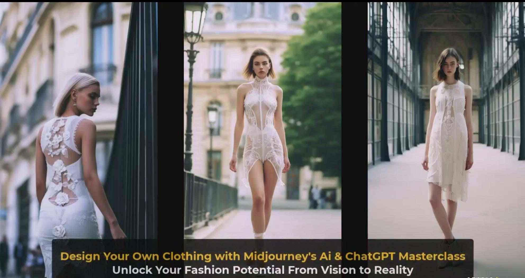图片[4]-利用 Midjourneys Ai 人工智能设计自己的服装AI大师班-10节课-中英字幕-乐码云集