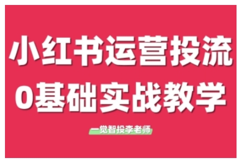 小红书运营投流，小红书广告投放从0到1的实战课，学完即可开始投放(更新)-乐码云集