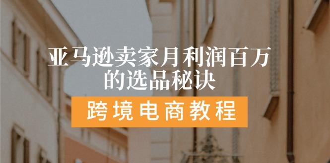 亚马逊卖家月利润百万的选品秘诀:  抓重点/高利润/大方向/大类目/选品…-乐码云集