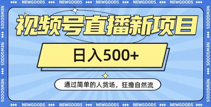 视频号直播新项目，通过简单的人货场，狂撸自然流，日入500+【260G资料】-乐码云集