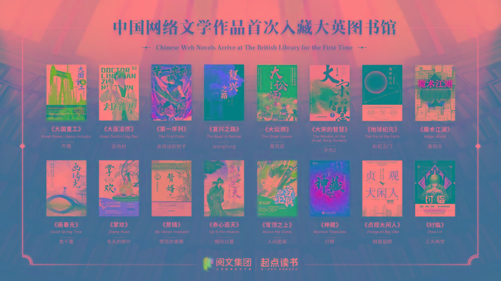 16本中国网文被收录至大英图书馆的中文馆的作品集-乐码云集