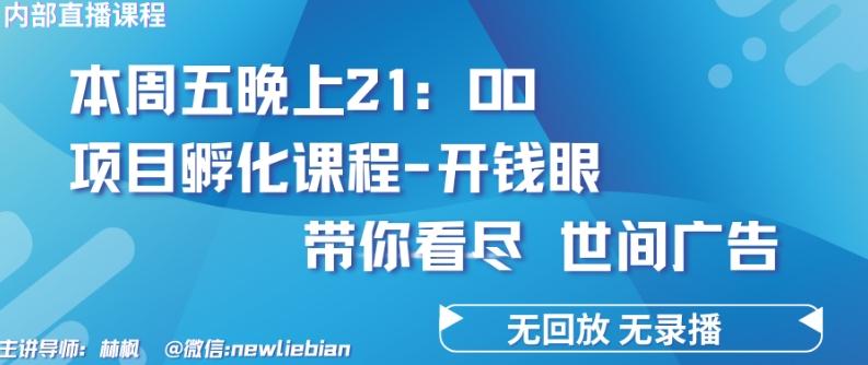 4.26日内部回放课程《项目孵化-开钱眼》赚钱的底层逻辑【揭秘】-乐码云集