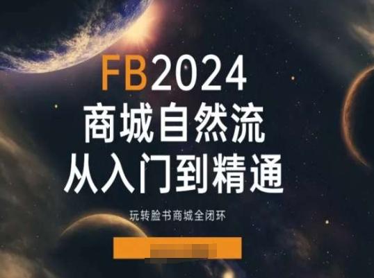 2024Faceboo商城自然流(从入门到精通)，玩转脸书商城全闭环-乐码云集