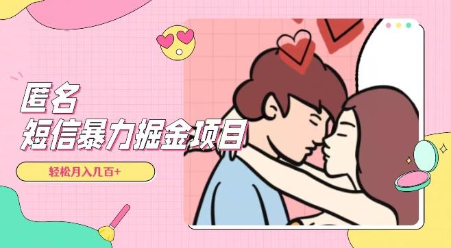 全网首发，揭秘超冷门匿名短信项目，通过信息差日入几百+【揭秘】-乐码云集