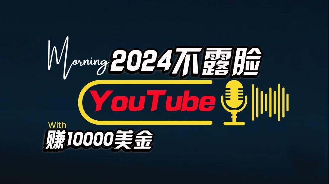 AI做不露脸YouTube赚$10000/月，傻瓜式操作，小白可做，简单粗暴-乐码云集