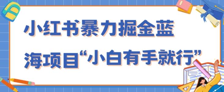 小红书暴力掘金蓝海项目，轻松日入1000+、小白有手就行（附新引流方法，不违规）-乐码云集