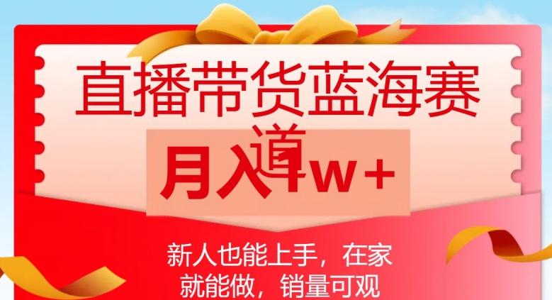 直播带货蓝海赛道，新人也能上手，在家就能做，销量可观，月入1w【揭秘】-乐码云集
