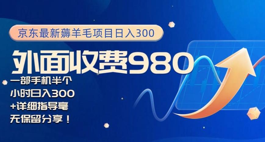 京东最新薅羊毛项目小白怎么做到日入300+一部手机半小时搞定-乐码云集