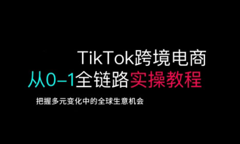 TikTok电商运营从基础到高阶全方位实操-乐码云集